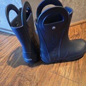 Crocs Kids Blue Rain Boots
